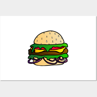 Cheeseburger Love Posters and Art